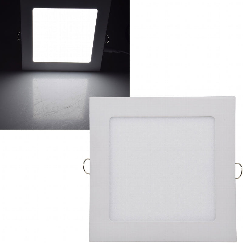 LED Licht-Panel "QCP-17Q", 17x17cm 230V, 12W, 870 Lumen,4200K / neutralweiß