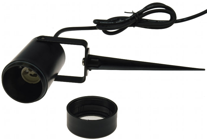 Gartenleuchte "KGL-110", schwarz 1,5m Kabel+Stecker, GU10-Sockel, IP44