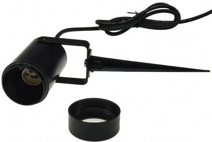 Gartenleuchte "KGL-110", schwarz 1,5m Kabel+Stecker, GU10-Sockel, IP44