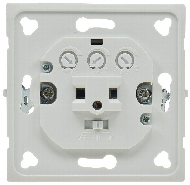 Unterputz PIR-Bewegungsmelder 180° LED geeignet, 2-Draht Technik, weiß