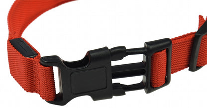 Hunde-Halsband leuchtend mit LED 52-60cm, Größe XL, rot