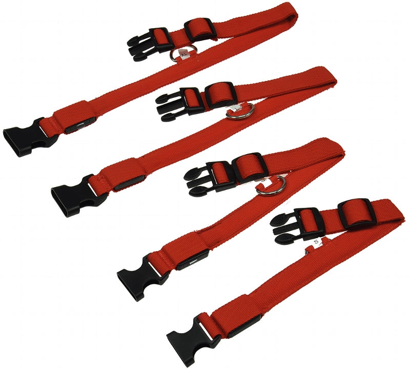 Hunde-Halsband leuchtend mit LED 52-60cm, Größe XL, rot