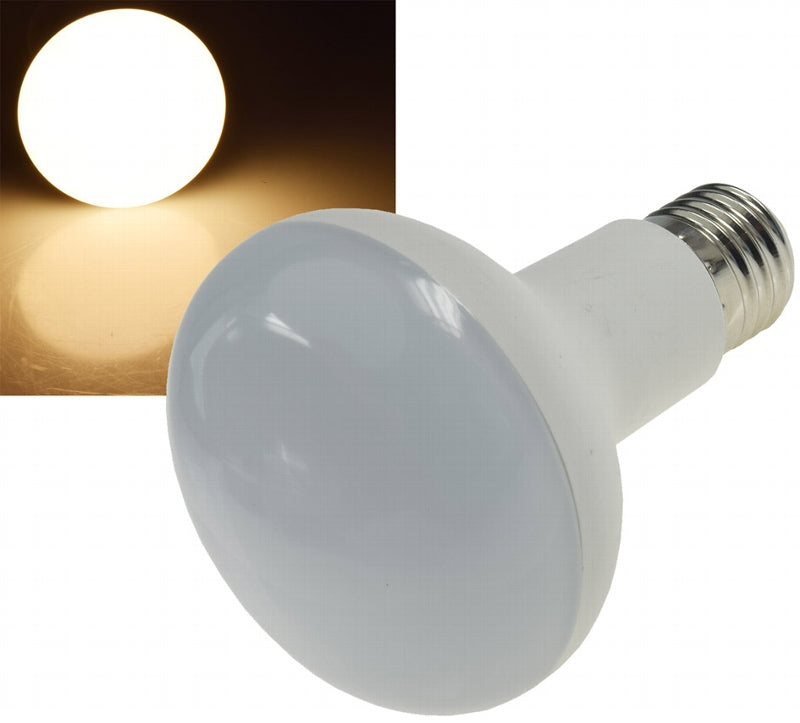 LED Reflektorstrahler R80 E27 10W 800 Lumen, 230V, 120°, 3000K warmweiß