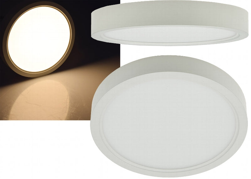LED Deckenleuchte "Santano 12w" Ø 17cm, 12W, 940lm, 3000K warmweiß
