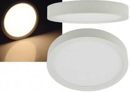 LED Deckenleuchte "Santano 12w" Ø 17cm, 12W, 940lm, 3000K warmweiß