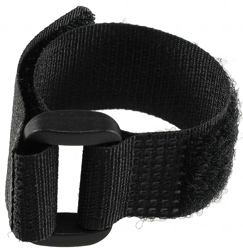 Klettband mit Öse, 5er Pack 15x2cm, schwarz