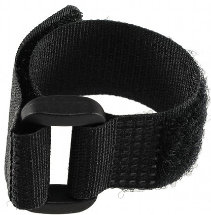Klettband mit Öse, 5er Pack 15x2cm, schwarz