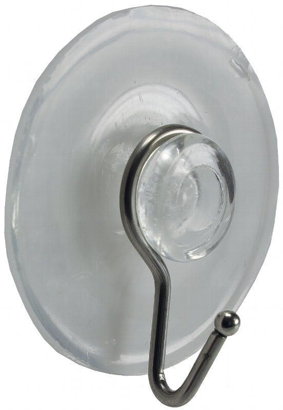 Saugnapf "Easy 42" mit Metallhaken 10er Pack, transparent, Ø 42mm
