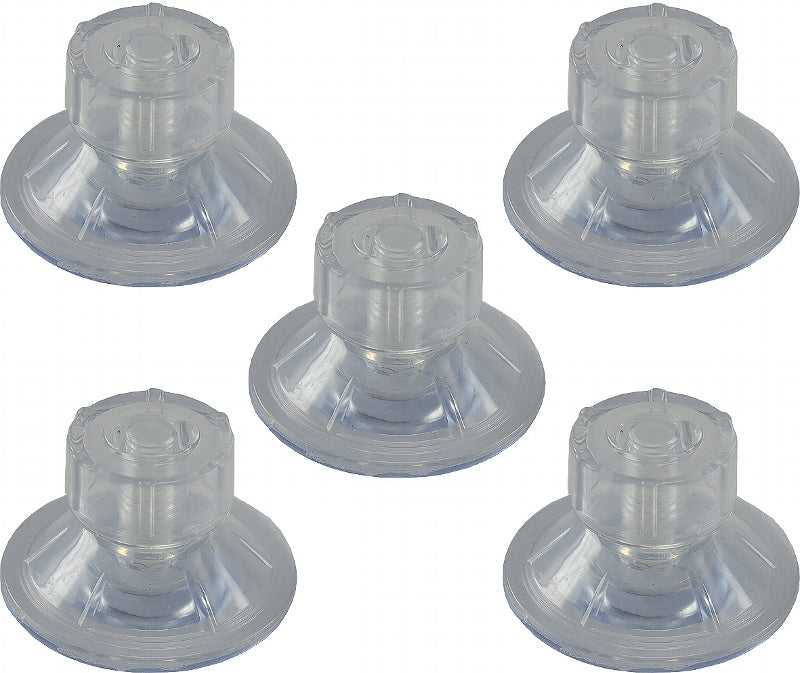 Saugnapf "Fix 47" mit Schraube, rostfrei 5er Pack, Kunststoff,transparent, Ø47mm