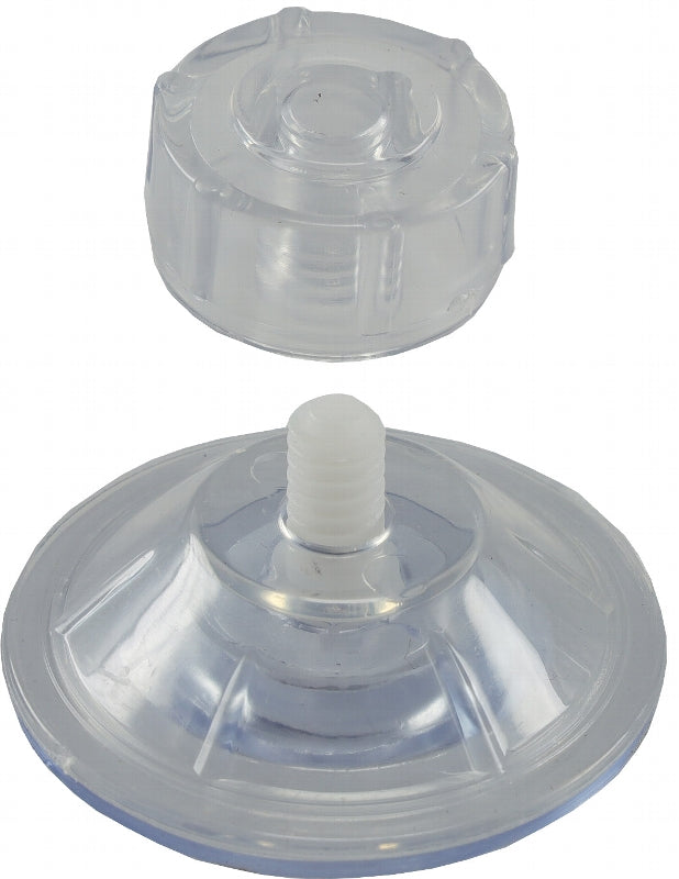 Saugnapf "Fix 47" mit Schraube, rostfrei 5er Pack, Kunststoff,transparent, Ø47mm