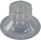 Saugnapf "Fix 47" mit Schraube, rostfrei 5er Pack, Kunststoff,transparent, Ø47mm