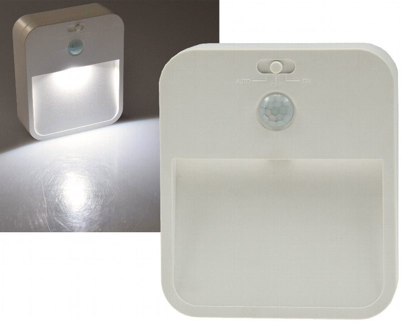 LED Treppenlicht mit Bewegungsmelder Batteriebetrieb, 3x AA, neutralweiß
