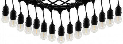 Biergarten-Lichterkette "CT-BGL 15" 1,5 + 12,5m, 15x Filamentlampe 0,8W