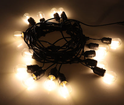 Biergarten-Lichterkette "CT-BGL 15" 1,5 + 12,5m, 15x Filamentlampe 0,8W
