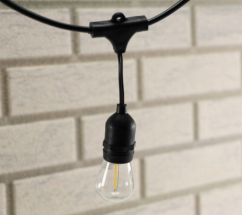 Biergarten-Lichterkette "CT-BGL 15" 1,5 + 12,5m, 15x Filamentlampe 0,8W