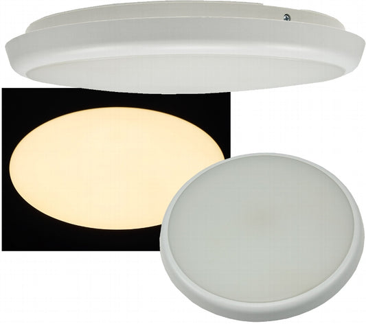 LED Deckenleuchte "SALAO 22 WW" IP54, 22W, 2000lm, 3000K, HF-Bewegungsm.