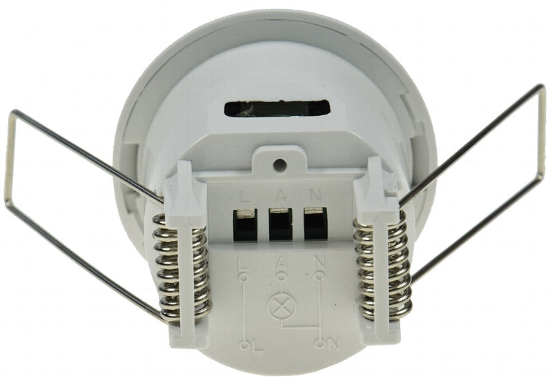 Decken Einbau Bewegungsmelder 360° MICRO LED geeignet, 6m Detektion, weiß,50x66mm