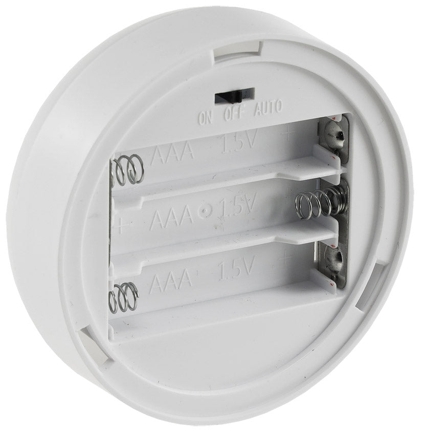 LED Leuchte mit PIR Bewegungsmelder ØxH 70x25mm, 3x AAA, warmweiß