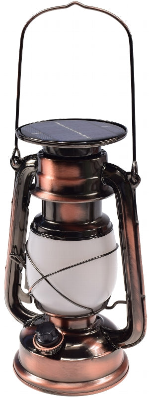 LED Camping Laterne "CT-CL Copper" SOLAR ØxH 12x23,5cm, warmweiß, dimmbar