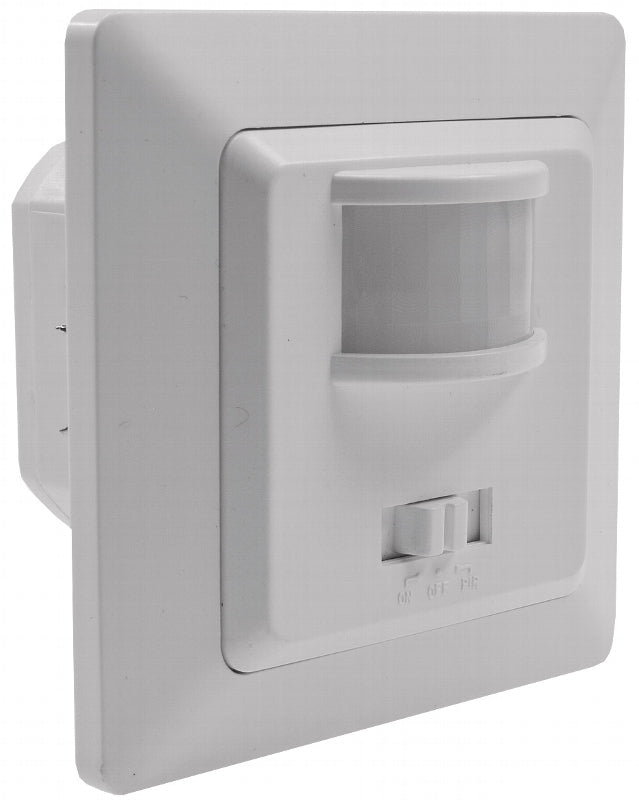 MILOS Bewegungsmelder, 160°, weiß matt 250V~, 400W, inkl. Rahmen, LED geeignet