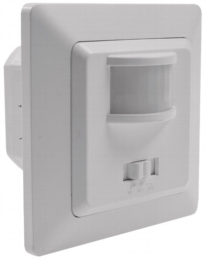 MILOS Bewegungsmelder, 160°, weiß matt 250V~, 400W, inkl. Rahmen, LED geeignet