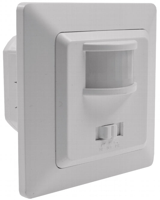 MILOS Bewegungsmelder, 160°, weiß matt 250V~, 400W, inkl. Rahmen, LED geeignet