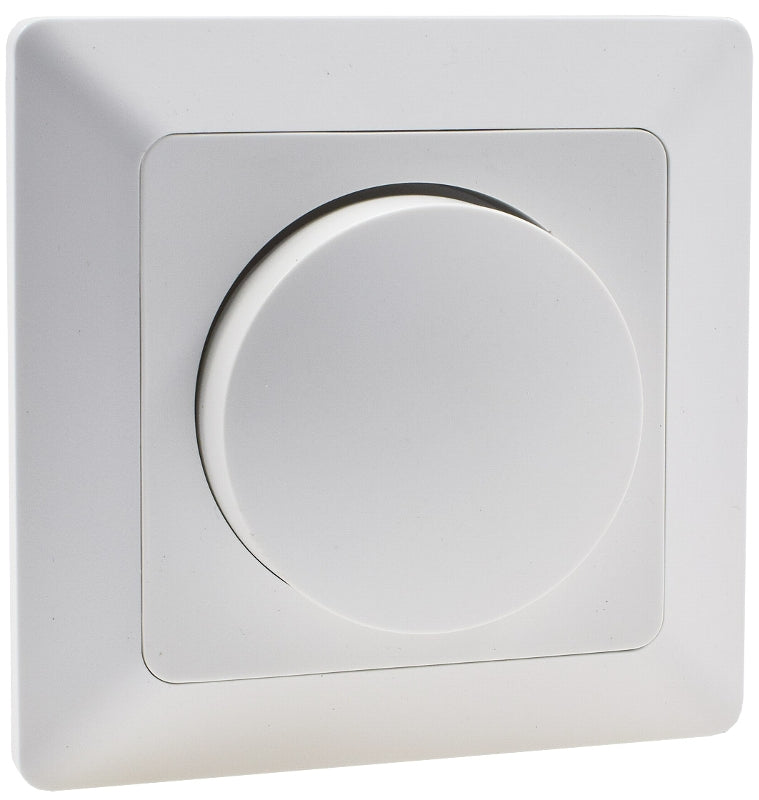 MILOS Dimmer für LED Lampen weiß matt 250V~/ 3-60W, inkl. Rahmen, UP