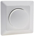 MILOS Dimmer für LED Lampen weiß matt 250V~/ 3-60W, inkl. Rahmen, UP