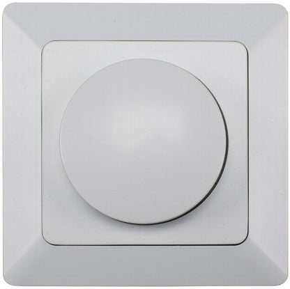 MILOS Dimmer für LED Lampen weiß matt 250V~/ 3-60W, inkl. Rahmen, UP