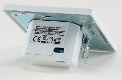MILOS LED-Einbauleuchte "COB" weiß matt 80x80mm, 3000k, warmweiß, 110Lumen