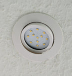LED-Einbauleuchte "Flat-32 Eco" 2900K ØxH 84x30mm, 5W, 500lm, weißes Gehäuse