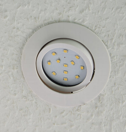 LED-Einbauleuchte "Flat-32 Eco" 2900K ØxH 84x30mm, 5W, 500lm, weißes Gehäuse