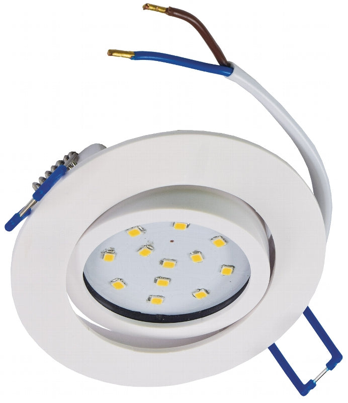 LED-Einbauleuchte "Flat-32 Eco" 4000K ØxH 84x30mm, 5W, 520lm, weißes Gehäuse