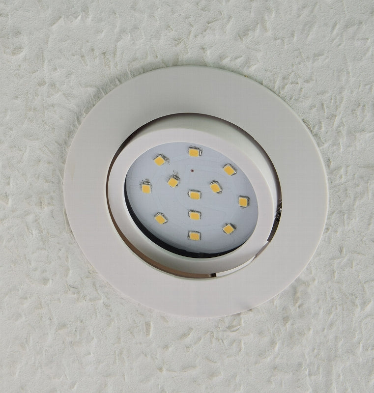 LED-Einbauleuchte "Flat-32 Eco" 4000K ØxH 84x30mm, 5W, 520lm, weißes Gehäuse