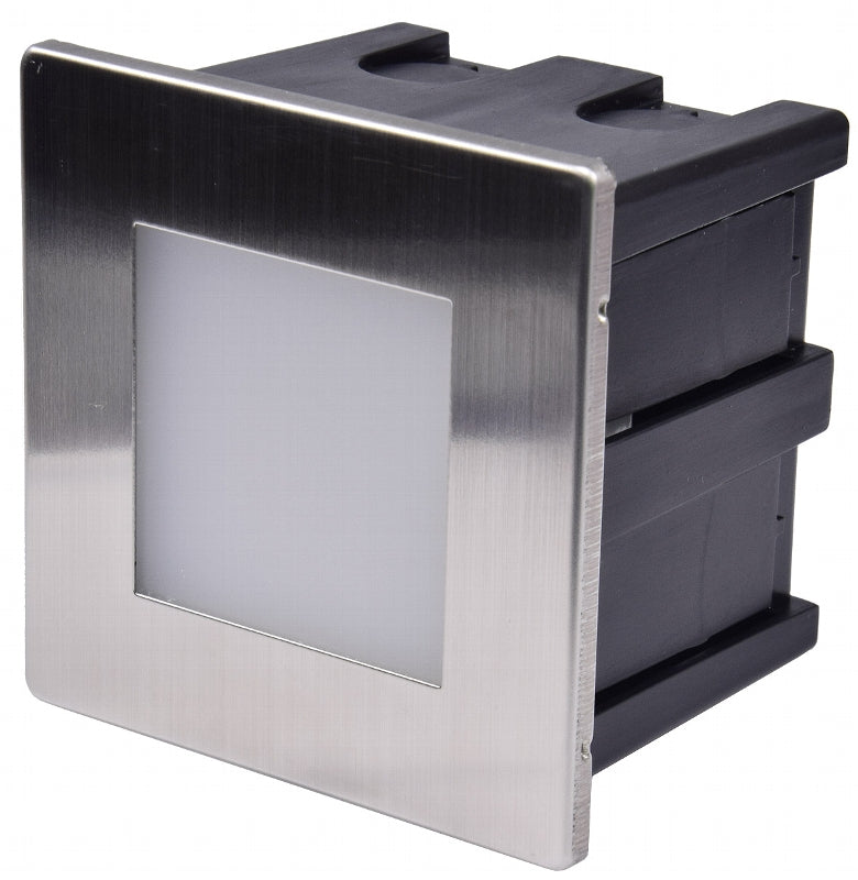 LED-Einbauleuchte "Cuadrado ECO" Edelstahl-Front, neutralweiß