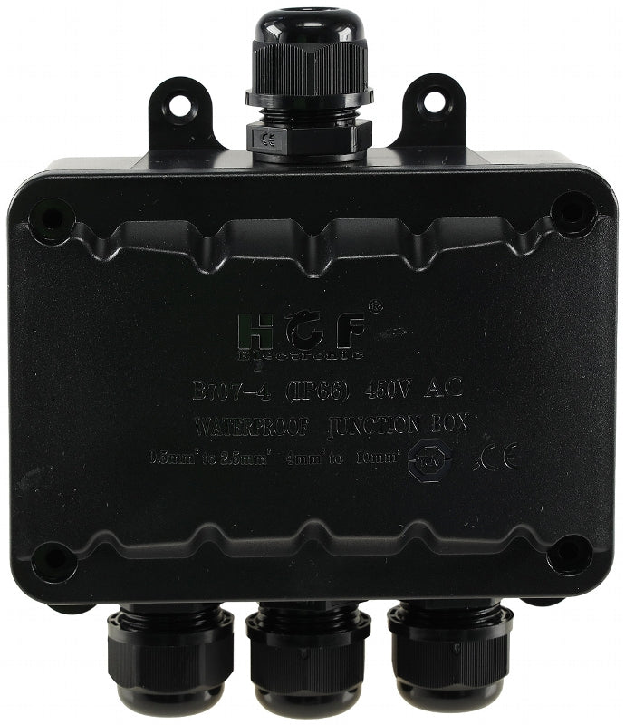 4 poliger Kabelverbinder, IP66 230V, wasserdicht, 1x Eingang, 3x Ausgan