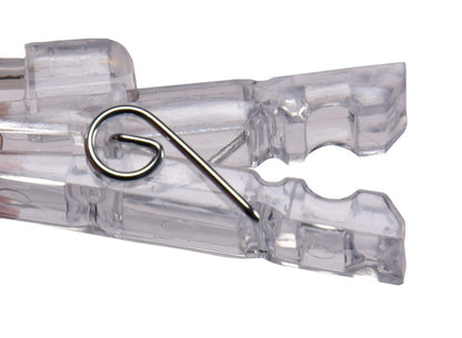 LED Lichterkette mit 20 Foto-Clips warmweiß, transp. Kabel, Batteriebetrieb