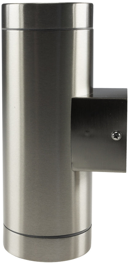 LED-Wandleuchte "JARDIM 2" für 2x GU10, IP44, Edelstahl poliert