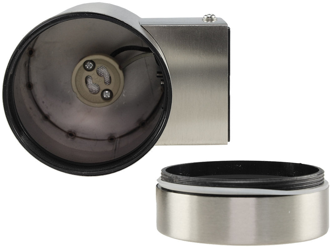 LED-Wandleuchte "JARDIM 2" für 2x GU10, IP44, Edelstahl poliert