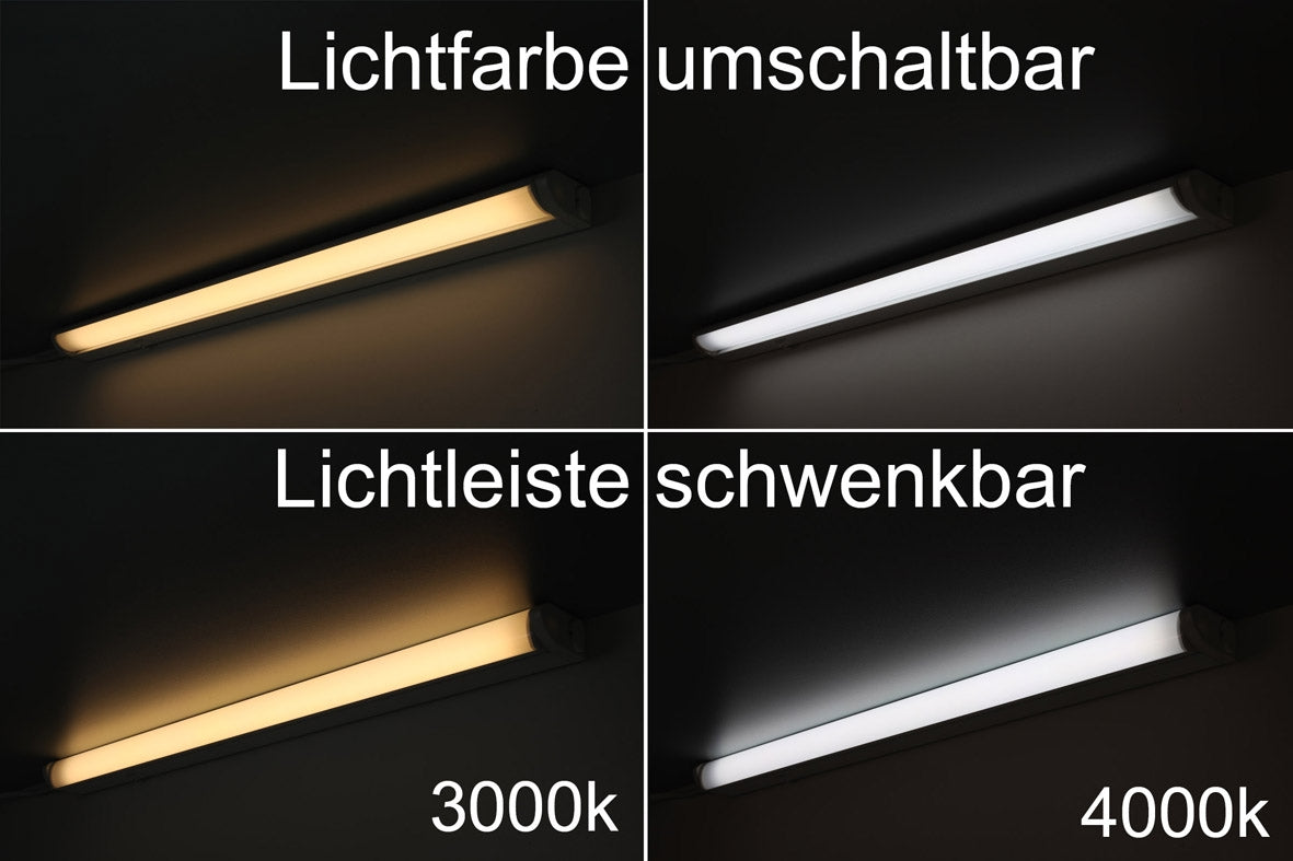 LED Unterbauleuchte "CT-LSW 36" 36cm 340lm, 4 Watt, 2700K + 4000K schaltbar