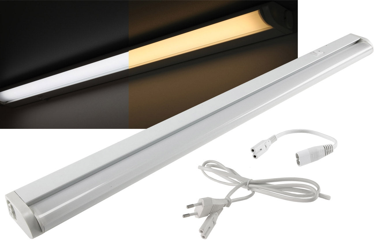 LED Unterbauleuchte "CT-LSW 56" 56cm 660lm, 8 Watt, 2700K + 4000k schaltbar
