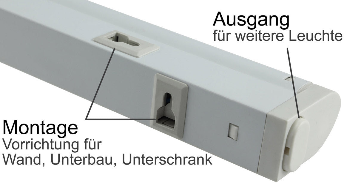 LED Unterbauleuchte "CT-LSW 56" 56cm 660lm, 8 Watt, 2700K + 4000k schaltbar