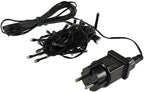 LED Aussen-Lichterkette "CT-ALK040" 4m warmweiß, Kabel schwarz, IP44, 40 LEDs