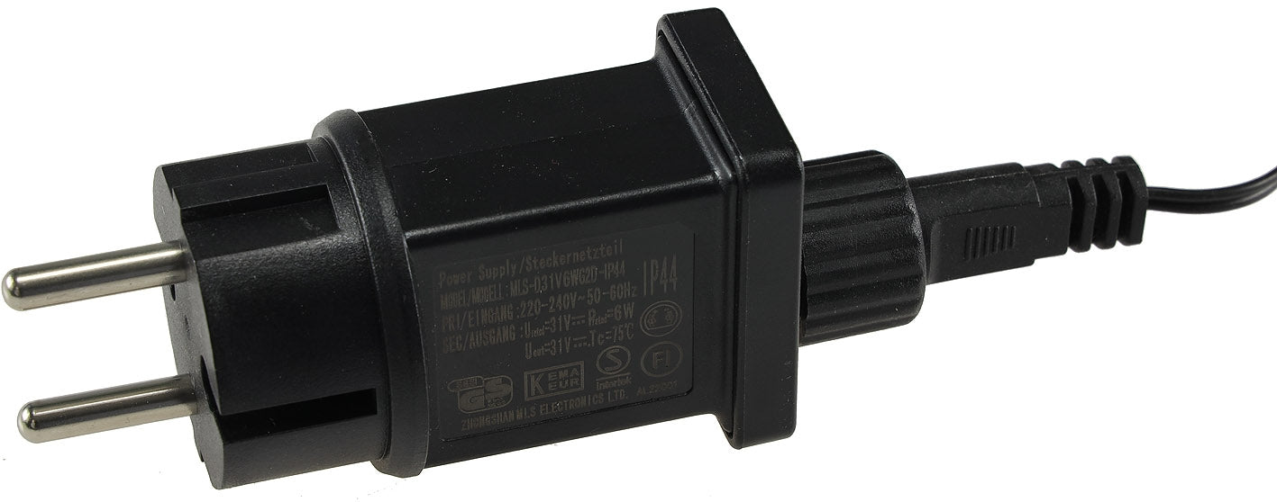 LED Aussen-Lichterkette "CT-ALK400" 40m warmweiß, Kabel schwarz, IP44, 400 LEDs