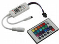 Controller für RGB LED-Stripes incl. IR-Fernbedienung + App-Steuerung