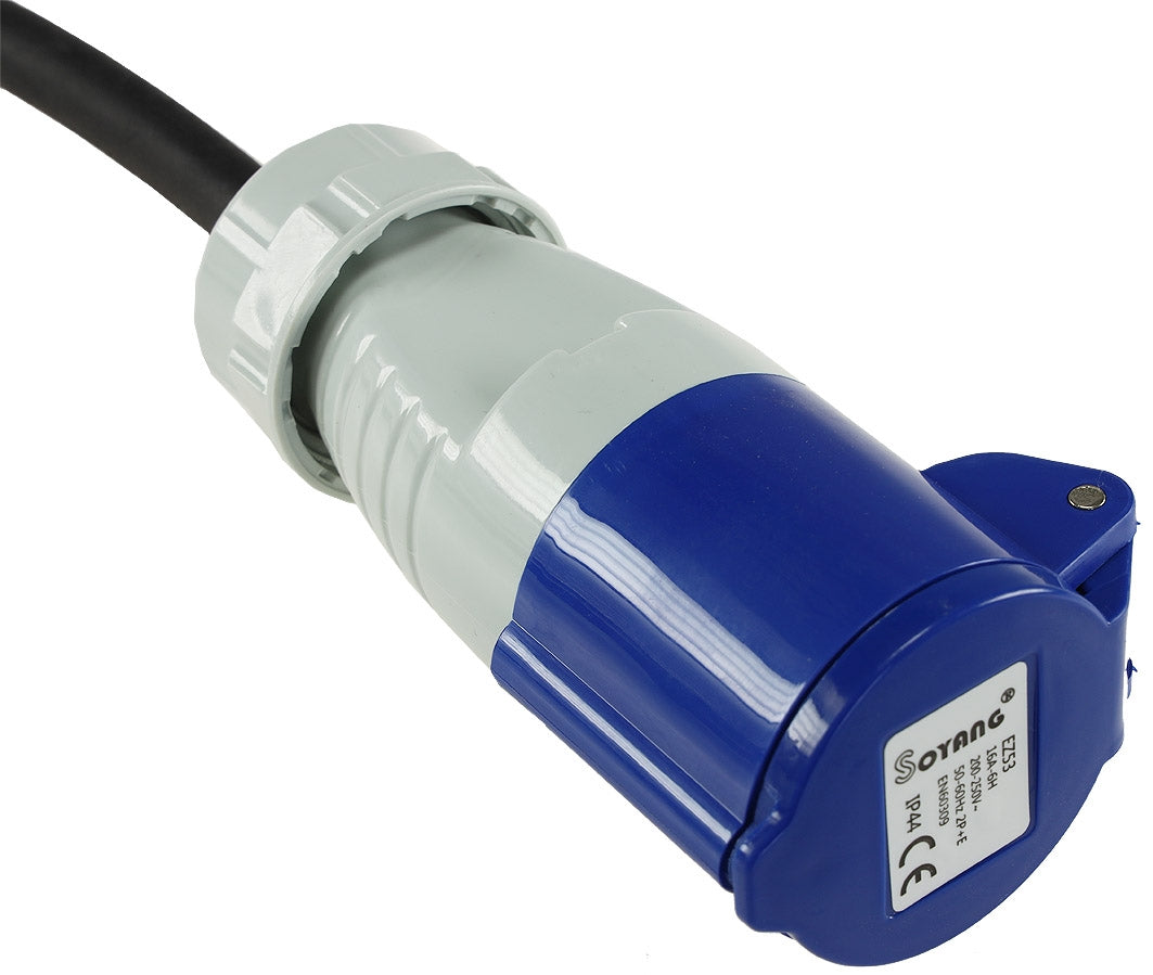 Adapterleitung Camping Wohnwagen Schutzkontakt-Stecker, CEE-Kupplung