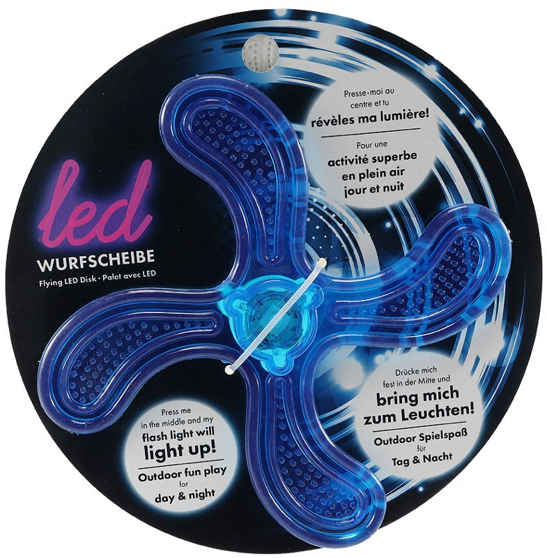 4-armige LED Wurfscheibe 21cm Ø