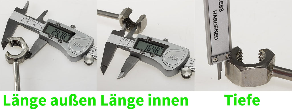 digitaler Messschieber 150mm "DS150 Pro" LCD-Anzeige, IP54 Wasser-/Öl-/Staubabw.