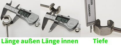 digitaler Messschieber 150mm "DS150 Pro" LCD-Anzeige, IP54 Wasser-/Öl-/Staubabw.