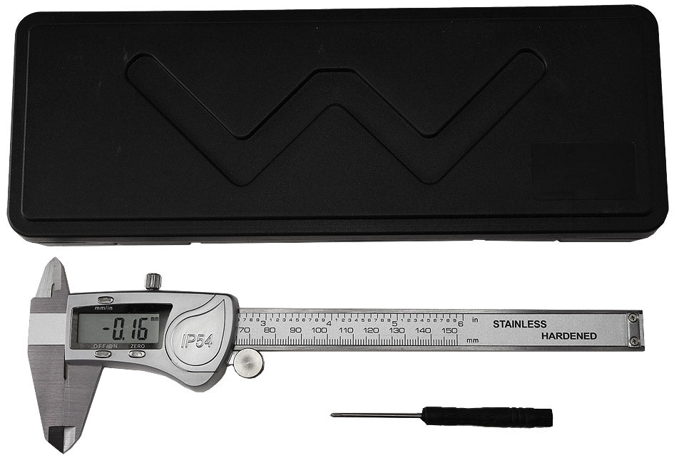 digitaler Messschieber 150mm "DS150 Pro" LCD-Anzeige, IP54 Wasser-/Öl-/Staubabw.